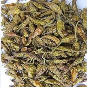 Dried Green Chilli