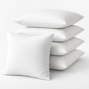 Cotton White Soft Bed Plain Cushion