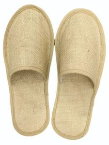 Unisex Jute Hotel Disposable Slippers 