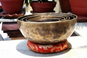 Bronze Tibetan Singing Bowl Set