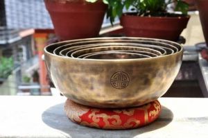 Bronze Tibetan Singing Bowl Set