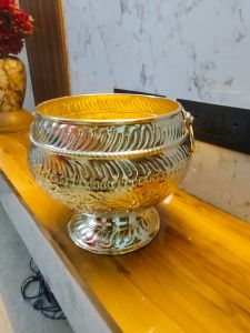 Brass Carved Planter