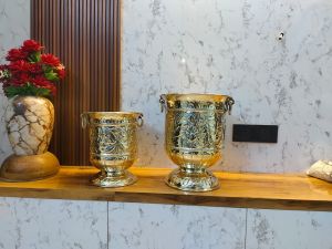 Brass Carved Planter