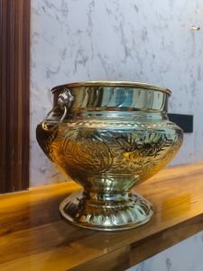 Brass Carved Planter