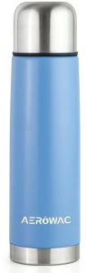 Aqua Double Wall Vacuum Insulated Stainless Steel Bottle Corporate Blue