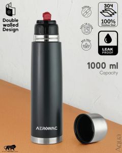 Aqua Double Wall Vacuum Insulated Stainless Steel Bottle