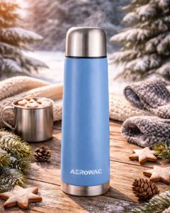 Aqua Double Wall Vacuum Insulated Stainless Steel Bottle 1000ml Sky Blue