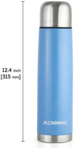 Aqua Double Wall Vacuum Insulated Stainless Steel Bottle 1000ml Sky Blue