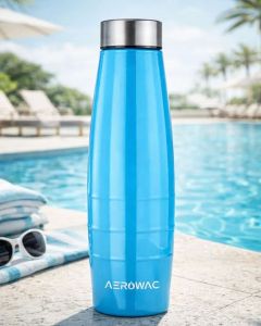 Astra Single Wall Stainless Steel Bottle Glossy Sky Blue