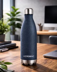 Viva Double Wall Insulated Stainless Steel Water Bottle Blue