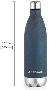 Viva Double Wall Insulated Stainless Steel Water Bottle Blue