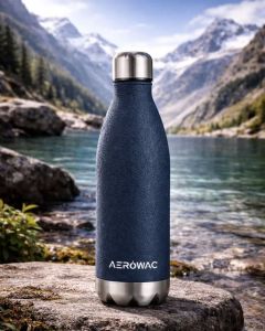Viva Double Wall Insulated Stainless Steel Water Bottle Blue
