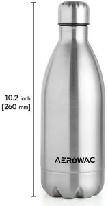 Hydro Single Wall Stainless Steel Bottle Matt Silver