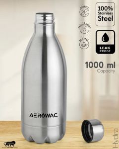 Hydro Single Wall Stainless Steel Bottle Matt Silver