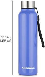 Nubo Single Wall Stainless Steel Bottle Glossy Blue
