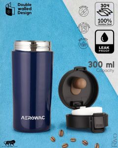 Rivo Vacuum Insulated Coffee Mug Bottle 300ml