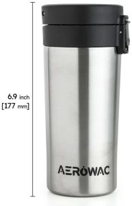 Rivo Vacuum Insulated Coffee Mug Bottle with Strainer