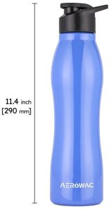 Silva Single Wall Stainless Steel Bottle Glossy Blue