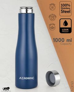 Vana Single Wall Stainless Steel Bottle Matt Blue
