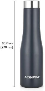 Vana Single Wall Stainless Steel Bottle Matt Grey