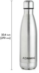Viva Double Wall Insulated Stainless Steel Water Bottle Silver