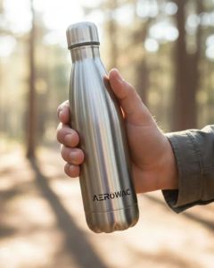 Viva Double Wall Insulated Stainless Steel Water Bottle Silver