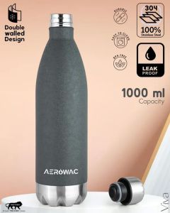 1000ml Viva Double Wall Vacuum Insulated Stainless Steel Water Bottle