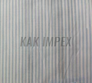 Poly Cotton Striped Fabric