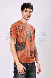 Casual Wear Men Printed T Shirt