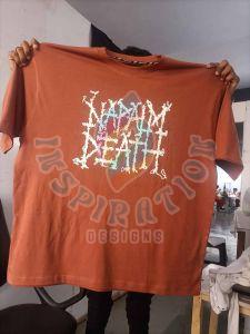 Oversized Printed Cotton T Shirt