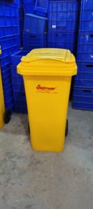 120 Litre Wheel Plastic Dustbin