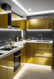 Brush & Mirror Golden ACP Panel