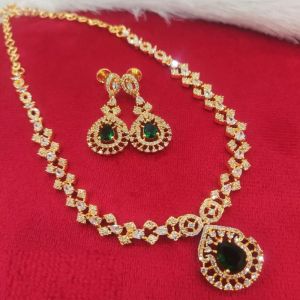 Fancy Micro Plated Necklace Set