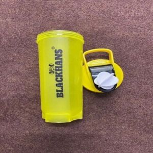 750ml Plastic Yellow Gym Shaker Bottle