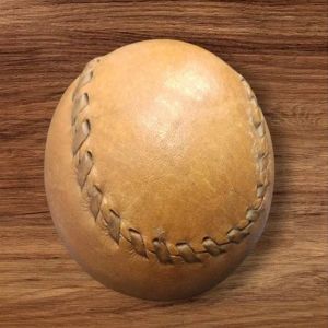 Brown Leather Cricket Ball