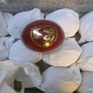 Red Leather Cricket Ball