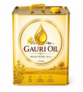 15 Lire Pure Kachi Ghani Mustard Oil