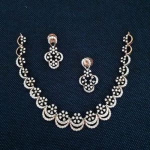 Party Wear Diamond Necklace Set