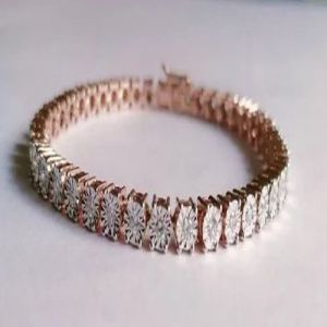 Tennis Plate Diamond Bracelet