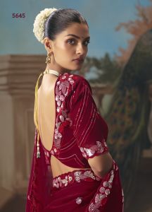 Ladies Elegant Glass Tissue Organza Saree
