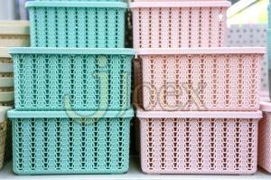 Pastel Knit Storage Bin