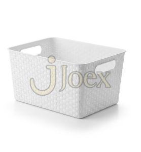 Plastic Rattan Storage Basket