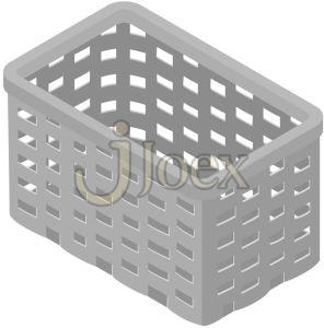 Rectangular Plastic Storage Basket