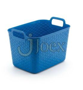 Woven Design Plastic Storage Basket