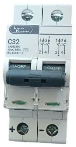L&T 500V DC DP MCB