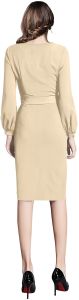 Ladies Chiku Full Sleeve Belted Midi Dress
