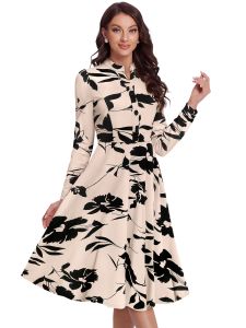 Ladies Designer Floral A Line Dress