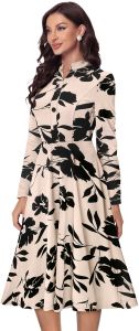 Ladies Designer Floral A Line Dress