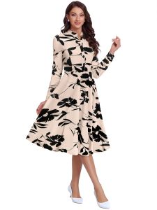 Ladies Designer Floral A Line Dress