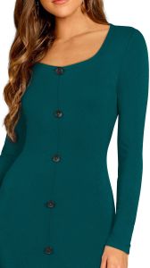 Ladies Morpich Full Sleeve Bodycon Midi Dress